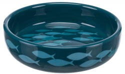  Tál Kerámia rövid orrú macskának 0, 3L/15cm zöld/kék