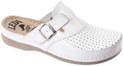  Ledi férfi bőr klumpa fehér csatos 802/18 1 pár