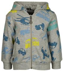  boboli zipzáras felső AUTÓS BUSZOS kollekciós szűrke 9-12 hó (80 cm)