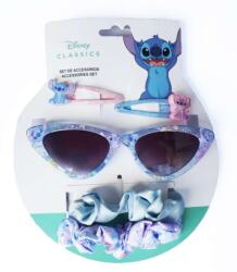  DISNEY Lilo és Stitch UV szűrős napszemüveg, glitteres csillogó hajcsat szett