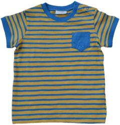  next Póló kék csíkos autós 6-9 hó (74 cm)