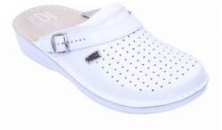  Ledi női/férfi bőr gyógy klumpa fehér csatos 663/18 1 pár