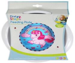  First Steps First Steps BPA free mély tányér Unikornis minta