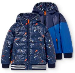  boboli Verseny Motor mintás téli kabát ki-be fordítható 7 év (122 cm)