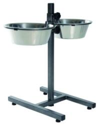  Fém tál állványon kutyának 2x2.8l/24cm TRX24922