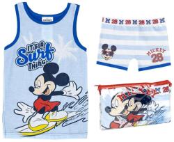  DISNEY Mickey egér trikó + boxer szett, rövid pizsama ajándék neszesszer 2-3 év (98 cm)