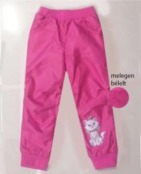  DISNEY Marie cica bélelt vízlepergetős nadrág magenta szín 3-4 év (104 cm)