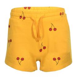  Glo Story napsárga pamut nyári short cseresznye mintás 11 év (146 cm)