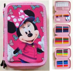  DISNEY Minnie egér Töltött tolltartó 3 emeletes