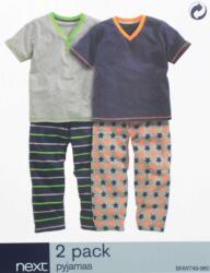  next pizsama szett/2db színes csillagos csíkos 11 év (146 cm)