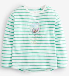 Next póló földgömb mintás zöld csíkos 12 év (152 cm)