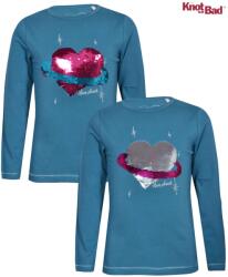 Knot So Bad Szíves átfordítható flitteres felső 18-24 hó (92 cm)