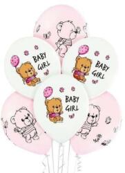  Baby girl macis léggömb lufi 6 db-os 30 cm