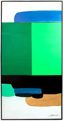KARE Absztrakt Festmény - Zöld - 73x143 cm (53900)