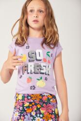 boboli póló/felső átfordítható flitteres orgona lila 15-16 év (170-176 cm)