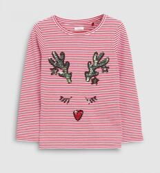 Next póló flitteres szempillás szarvas 2-3 év (98 cm)