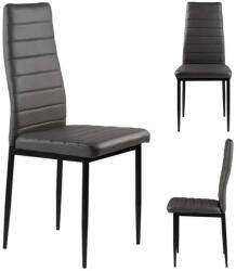 ModernHOME ökobőr Étkezőszék szett 4db - Szürke