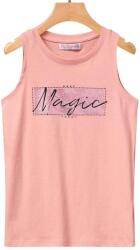 GLO-STORY Rózsaszín ujjatlan nyár póló MAGIC 7-8 év (122-128 cm)