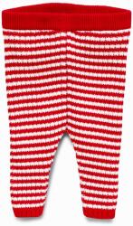  next Leggings kötött piros csíkos Téli 12-18 hó (86 cm)