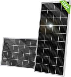  Bifacial napelem, 100 W teljesítmény, nagy hatékonyságú monokristályos sejtek, 100W