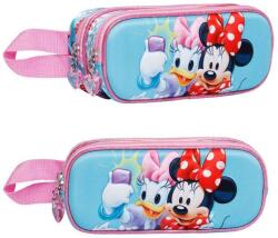  DISNEY Minnie egér és Daisy 2 szintes bedobós tolltartó