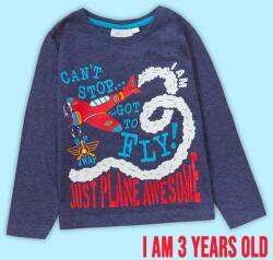  Mini Kidz 3 éves vagyok póló fiúknak 2-3 év (98 cm)