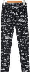  leggings fekete feliratos 9 év (134 cm)