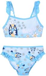  DISNEY Bluey Bikini virágos aqua kék fodros 4-5 év (110 cm)