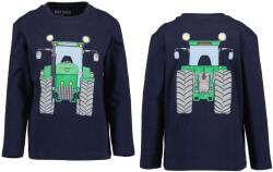  Blue Seven póló munkagépes kék traktoros elől hátul mintás 2 év (92 cm)