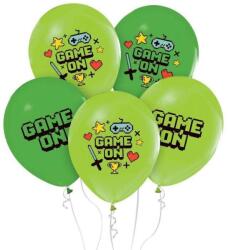  GamersWear GAME ON léggömb lufi 5 db-os 30, 5 cm