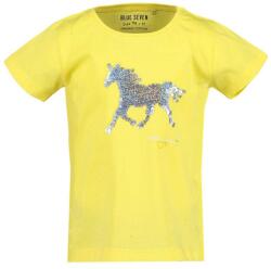 Blue Seven póló lovas átfordítható flitteres sárga BIO PAMUT! 18-24 hó (92 cm)