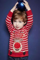  next póló rénszarvas mintás csíkos 12-18 hó (86 cm)