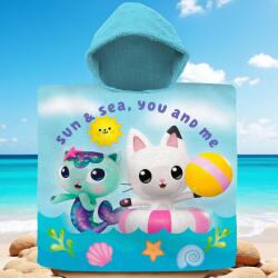  nickelodeon Gabi babaháza pamut plüss-frotír poncsó törölköző 60x120 cm