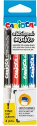 CARIOCA Set 4 markere whiteboard Carioca, varf rotund, 2.8 mm (SD-MKW021)