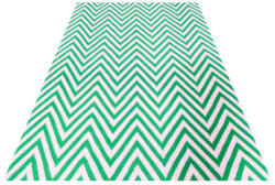 Bakero Kelim Zig Zag green Szőnyeg (140x200 cm)