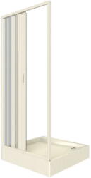 Italbox Zuhanyajtó, Italbox Venere 80 AL, fehér, 80x185 cm, PVC, harmonika