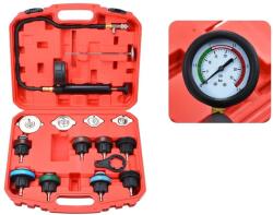 Radiátor nyomásmérő készlet, 15 db, Benzzel kompatibilis, Akár 25 PSI, Hatékony vákuum teljesítmény, Könnyen használható