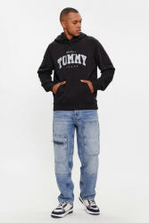 Tommy Hilfiger Férfi Varsity Tommy Jeans kapucnis pulcsi fekete L INTL mintával