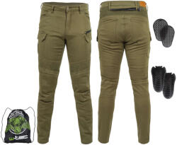  Motoros nadrág W-TEC Cargotic olivazöld 5XL