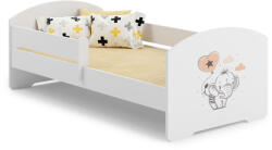 Kobi LUK gyermekágy 160x80 korlátokkal - Baby elefánt