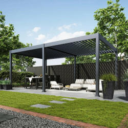  SUN DELUX Motoros 3, 6x6 m antracit terasz pergola