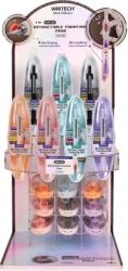 Writech Display stilou retractabil Writech cu set de 5 patroane cerneala albastru, 43 buc/set W-784/43D-BLUE-ROM