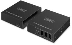 ASSMANN Extender USB Digitus by Assmann DA-73121, 3 x USB 2.0, 1 x USB-C, 2 x RJ45, Black (DA-73121)