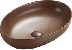 Mexen Cornelia Ovális Mosdó - Barna Matt - 50x36 cm (5907709157507)