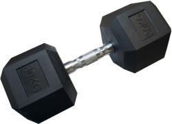  Egykezes hatszögletű HEX súlyzó 30 kg gumírozva