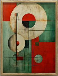  VÁSZONFESTMÉNY KERET NÉLKÜLI KÖRÖK FALHARMÓNIÁHOZ 50x70 CM