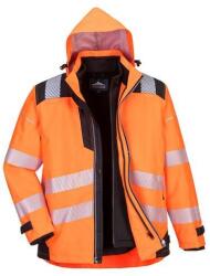 Portwest PW3 Hi-Vis 3-in-1 kabát (PW365OBR4XL) - pepita