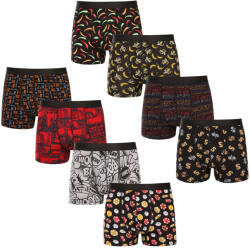 Nedeto 8PACK Férfi boxeralsó Nedeto többszínű (8NBV1) XL