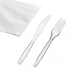  Újrah. evőeszköz Superior vt. csom. villa+kés+szalvéta 12500045