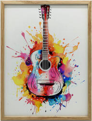  FAKERETES FALI PLAKÁT GITÁR SZIVÁRVÁNY SZÍNEK 70x100 CM